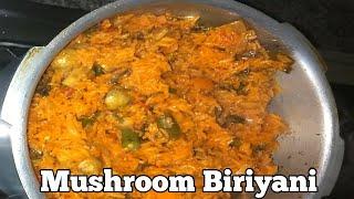 mushroom biryani recipe /how to make mushroom biryani /1minutes recipes