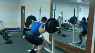 Дмитрий Трубин приседает с 170 кг. Trubin squat 170 kg.