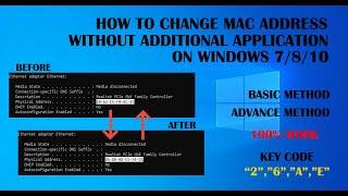 How To Change MAC Address Without Additional Application on Windows 7/8/10 [100% WORK]