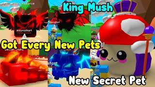 Got New Secret Pet King Mush & All New Legendary Pets! Update - Bubble Gum Simulator