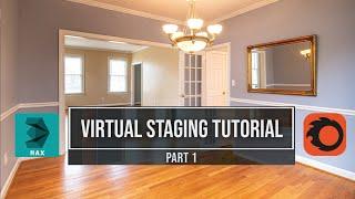 Virtual Staging Using 3ds Max and Corona Render | Real Estate Interior Design Tutorial