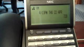 NEC SV8100 How to change the time.  Batts Communications