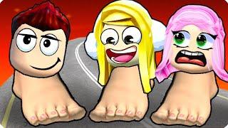 ПОЧЕМУ МЫ С ДРУЗЬЯМИ СТАЛИ ПЯТКАМИ В РОБЛОКС? ШЕДИ ЛЕСКА И НУБИК ROBLOX Toe Wrestle Simulator