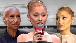 Ariana Grande impersonating Cynthia Erivo multiple times