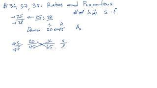 ACT Topic 36, 37, and 38: Ratios and Proportions