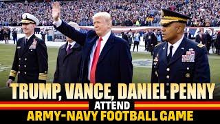 Live: Donald Trump, JD Vance, Daniel Penny attend Army-Navy football game | USA | Landover