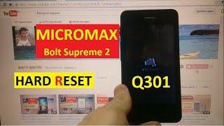 Hard reset Micromax Q301 Сброс графического ключа micromax q301