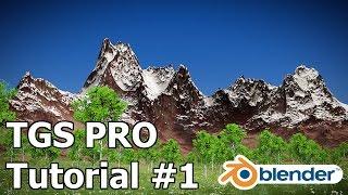 Blender. TGS PRO tutorial #1: render texture outputs, create real mesh terrain.