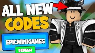 ALL EPIC MINIGAMES CODES! (December 2021) | ROBLOX Codes *SECRET/WORKING*