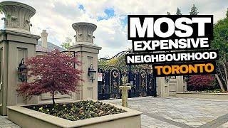 MOST expensive Neighbourhood in Toronto: 4K Walking Tour of Bridle Path