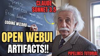 Claude Anthropic Models in Open WebUI! (New Artifacts Feature!) - Pipelines Install Tutorial