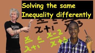 Solving an inequality using different techniques ft @TomRocksMaths