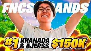 1ST PLACE FNCS GRAND FINALS (150,000$) + FACECAM  | Khanada