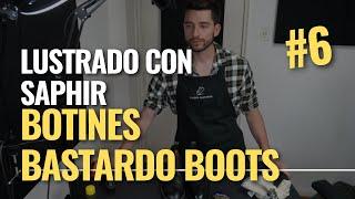 Limpieza y lustrado de unos botines negros con Saphir