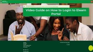 Guidelines on how to Login to your eLearn portal #students #smartphone #noun #openuniversity