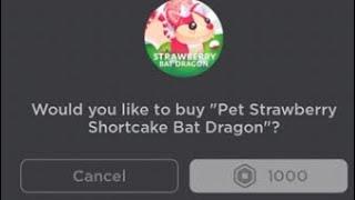 Buying the Strawberry Bat Dragon! #adoptme #roblox #edit