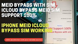 MEID Device iCloud bypass SIM support iPhone MEID iCloud bypass, iCLoud Bypass MEID with SIM Support