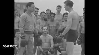 Boxing school training for the next White Hope - 1932