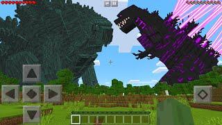 I Found SHIN GODZILLA vs GODZILLA EARTH in Minecraft Pocket Edition...