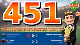 OSM TACTICS - 451 - The best defensive tactic - Tactic Against Better Teams