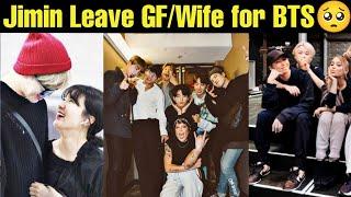 Jimin Leave GF/Wife for BTS  All BTS Love Jimin GF  BTS Jimin Loves BTS Memebers #bts #jimin #kpop