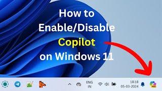 How to remove CoPilot from the Taskbar on Windows 11