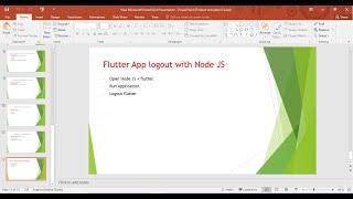 12) Flutter App logout with Node JS