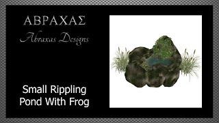 AD Small Rippling Pond With Frog