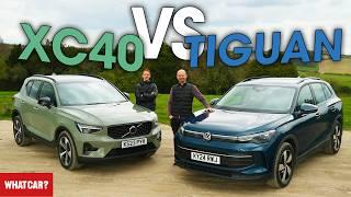 NEW VW Tiguan vs Volvo XC40 review – what's the best SUV? | What Car?