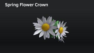 HOW TO GET SPRING FLOWER CROWN!FREE ROBLOX ACCESSORY