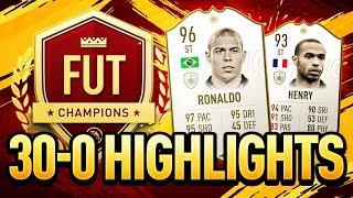 30-0 FUT CHAMPIONS HIGHLIGHTS | MY FIRST FIFA 19 GAMEPLAY