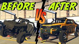 Restoring a "MONSTER HILUX" in GTA 5 RP (solid)