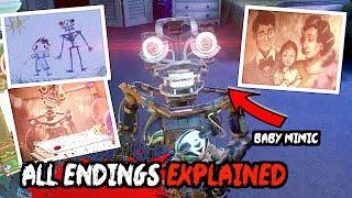 FNAF Secret of The Mimic ALL ENDINGS EXPLAINED (+ SECRET ENDINGS)