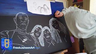 FreekJansenArt Painting "Family Picture" Time Lapse Video