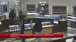 20 people rob Sunnyvale jewelry store