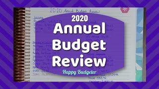 Annual Budget Review 2020 | 2 Income Household Budget | Happy Budgeter