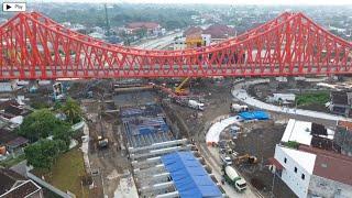 REL LAYANG JOGLO LIHAT KONDISINYA HARI INI PEMBANGUNAN UNDERPASS TERUS DIKEBUT