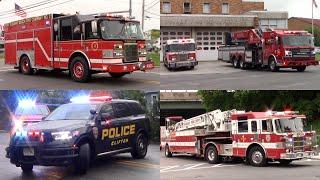 Police Cars Fire Trucks And Ambulances Responding Compilation Part 23 - May 2024