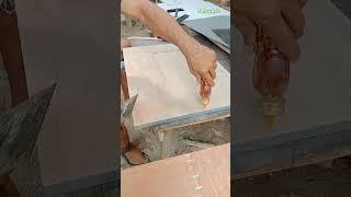 proses pemasangan hpl pintu kitchen set #shorts #woodworking #furniture #kitchenset #project