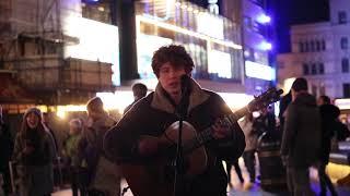 Coldplay - Every Teardrop is a Waterfall - Loop Pedal Cover | Andrew Duncan Street Show