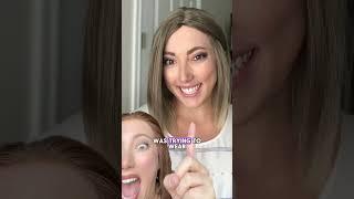 Wearing human hair wigs with a glue #silkorlace #wigs #hairtok #humanhairwigs #hair #hairtutorial