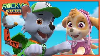 Skye's Giant Magnetic Replacement! - Rocky's Garage - PAW Patrol Cartoons for Kids