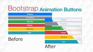 How to animated bootstrap buttons