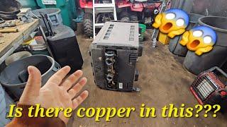 Uncovering Copper In Pool Heaters While Scrap Metal Collecting!