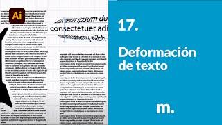 17. Deformación de texto | Adobe Illustrator