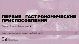 «Первые гастрономические приспособления». Лекция Полины Трояновской