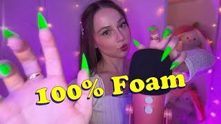 FOAM MIC SCRATCHING  1 hour ASMR you can FEEL