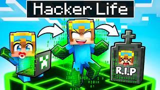 Having a HACKER LIFE in Minecraft!