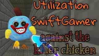 I played with the killer chicken places using SwiftGamer CHICKEN GUN || куриный пистолет ||