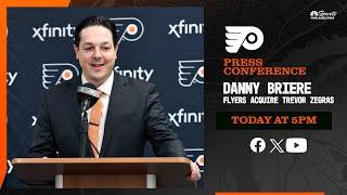 Flyers acquire Trevor Zegras: Danny Briere Live Stream | Today at 5p